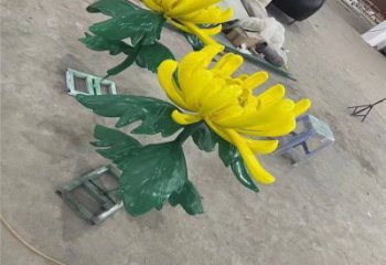 古交景區(qū)菊花雕塑優(yōu)選，圓雕體系，城市菊花雕塑選定