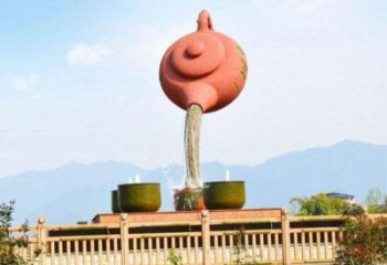 碑林公園天壺雕塑工廠，不銹鋼材質，圓雕形式