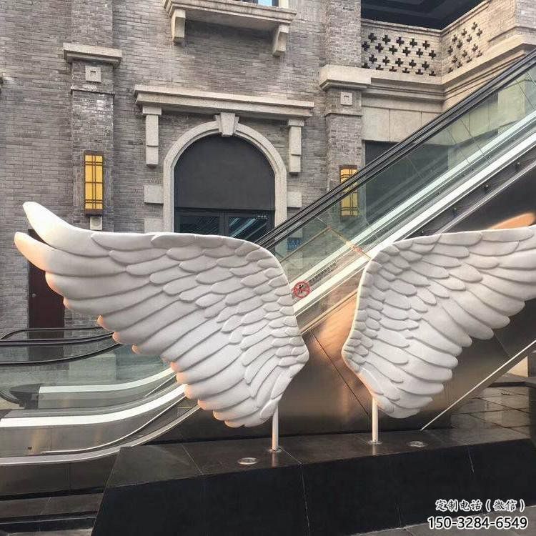 未央景觀鳥翅雕塑制造，歐式風(fēng)格，不銹鋼鳥翅雕塑定價(jià)