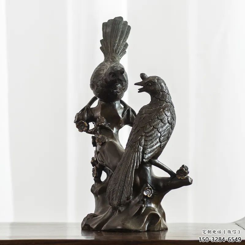 達州園林喜鵲雕塑