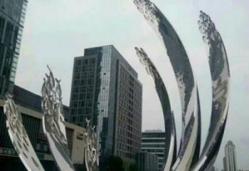 銅川地面噴泉雕塑小品，圓環(huán)結(jié)構(gòu)概念，旱地水景噴泉體系