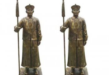 和田庭院武士雕塑