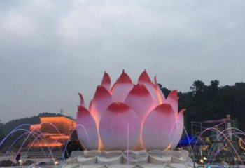 烏魯木齊蓮花雕塑廠家，景區雕塑，水景蓮花噴泉雕塑精選