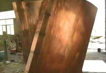 德宏鑄銅書籍供應，街景小品，銅書籍雕塑廠家優(yōu)價