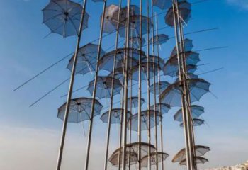 下城步行街雨傘雕塑