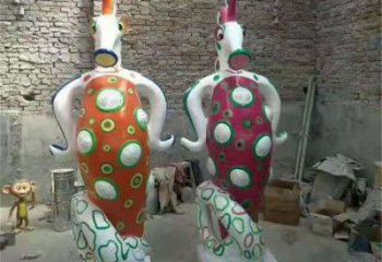 涪陵幼兒園河馬雕塑，動(dòng)漫文化雕塑，卡通動(dòng)物制作