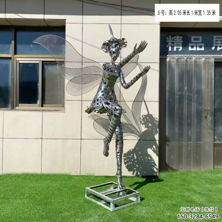 涪陵現(xiàn)代鏤空舞者雕塑承接，歐式風(fēng)格，鐵藝跳舞雕塑精選